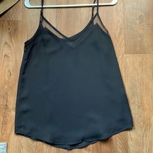 Lulu’s sweet fling black mesh tank top